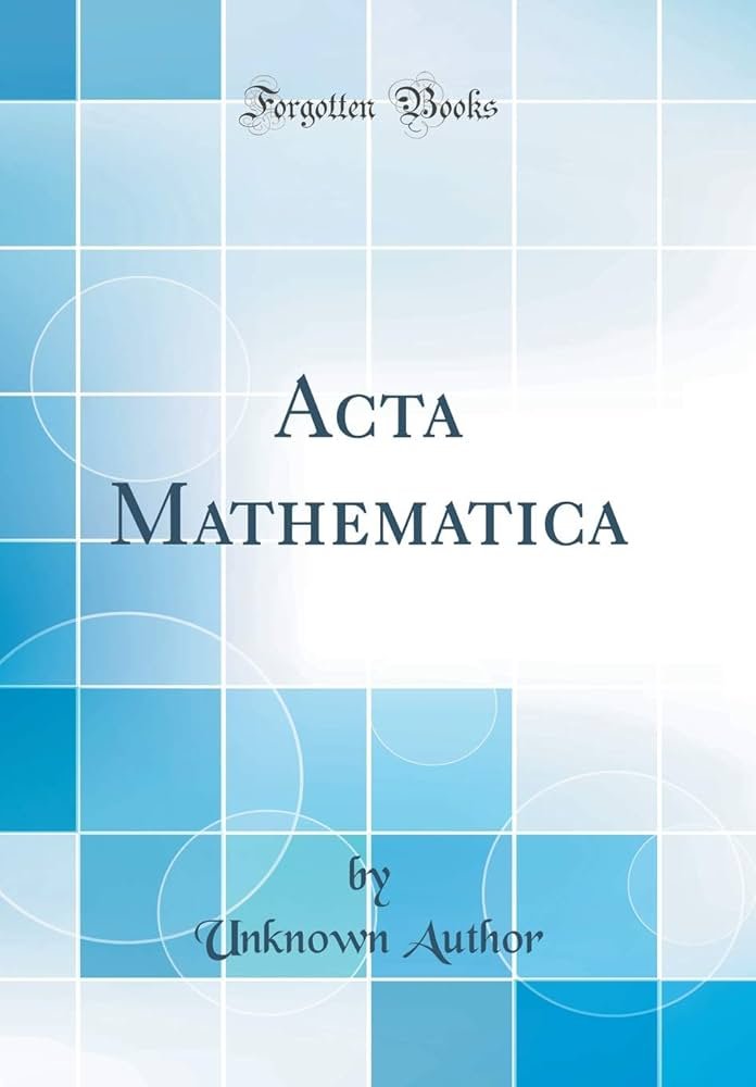 Acta Mathematica pic