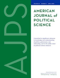 American Journal of Political Science journal logo