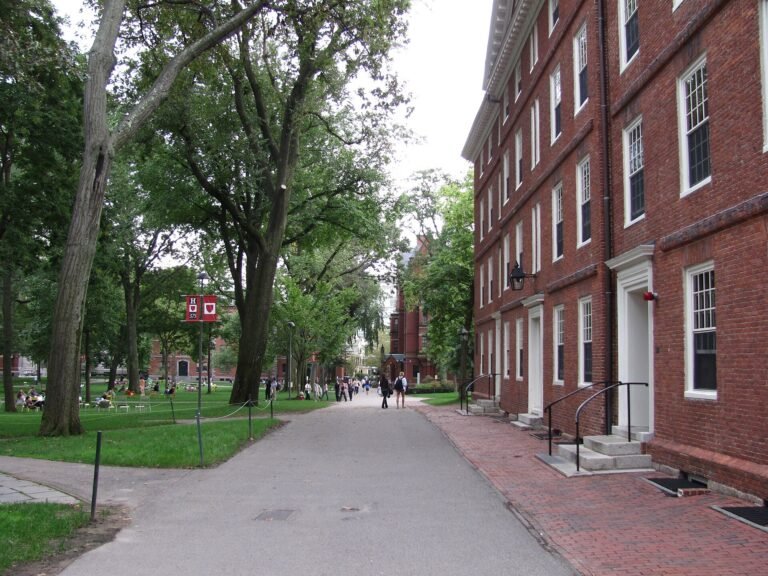 Harvard Yard in Cambridge, Massachusetts